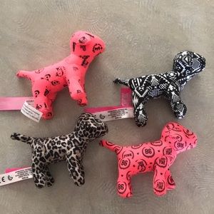 Lot of 4 Victoria secret pink dogs